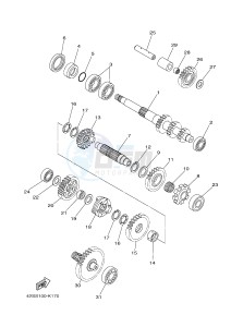 YXR700F YXR7FSPB RHINO 700 SPORTS EDITION (1RB9 1RBA 1RBB) drawing TRANSMISSION