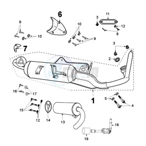 JETFORCE 50 R DARK SIDE drawing EXHAUST