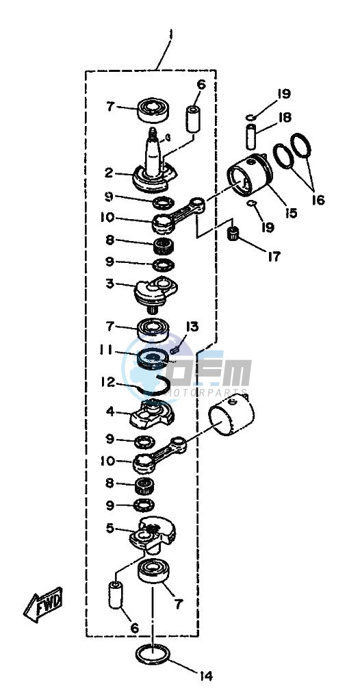 CRANKSHAFT--PISTON