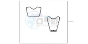 CBR1000RR9 France - (F / CMF MME TRI) drawing RACING STICKERS