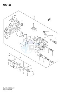 DL650 (E3) V-Strom drawing REAR CALIPER (DL650AL1 E3)