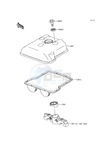 KLX450R KLX450AHF EU drawing Cylinder Head Cover