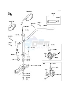 VN1700_CLASSIC_TOURER_ABS VN1700DCF GB XX (EU ME A(FRICA) drawing Handlebar