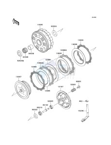 VN 900 D[VULCAN 900 CLASSIC LT] (6F-9F) D7F drawing CLUTCH