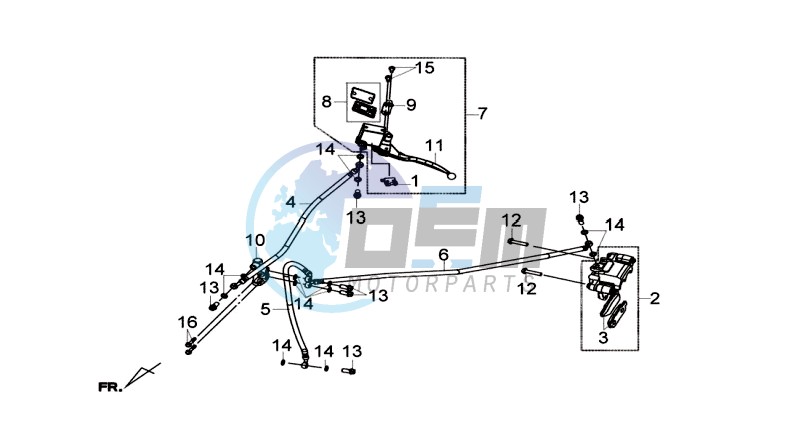 REAR BRAKE CALIPER / BRAKE MOUNT