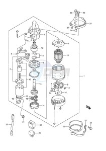 DF 25 V-Twin drawing Starting Motor