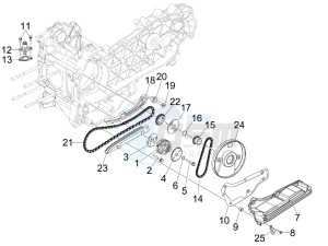 Nexus 125 ie e3 drawing Oil pump