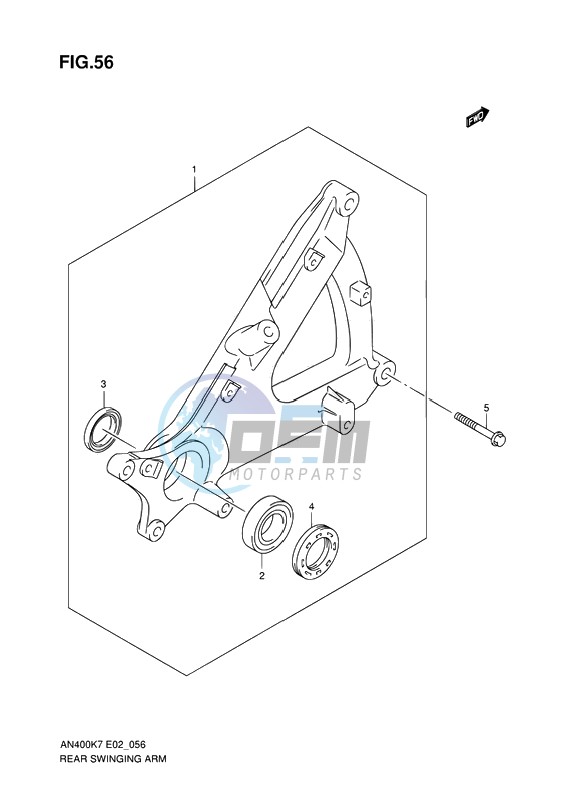 REAR SWINGING ARM