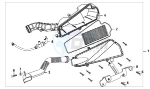 ALLO 50 45 KM/H L6 drawing AIRFILTER