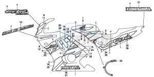 CBR600F3 drawing STRIPE (CBR600FT)