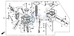 TRX350FE FOURTRAX 350 4X4ES drawing CARBURETOR