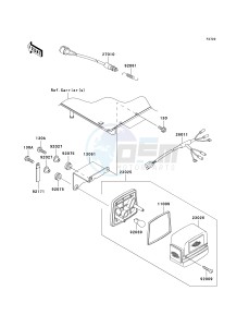 KAF 620 E [MULE 3010 4X4] (E6F-E8F) E8F drawing TAILLIGHT-- S- -