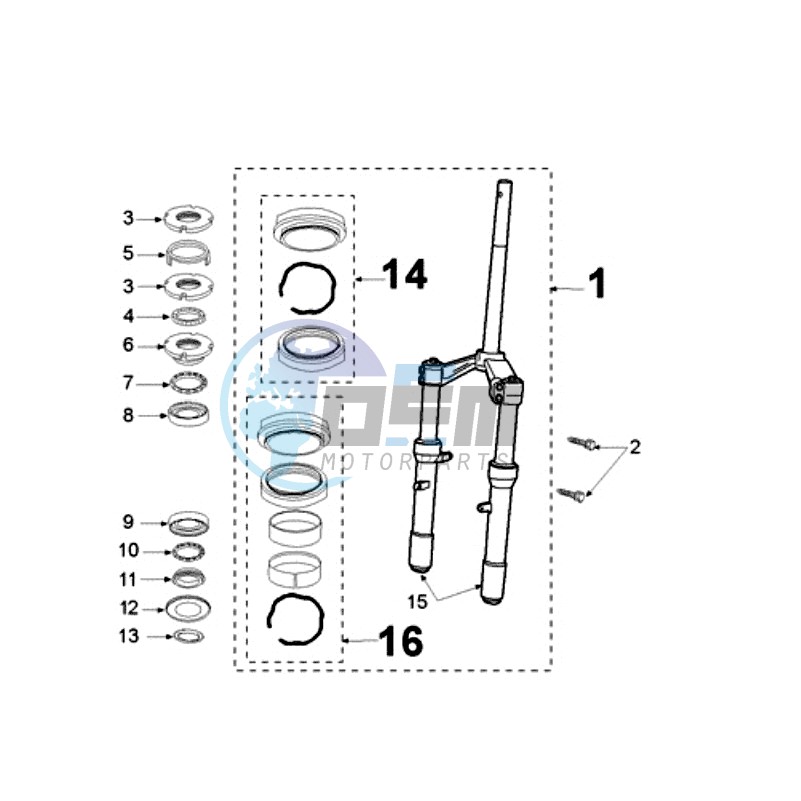 FRONT FORK / STEERINGHEAD 8