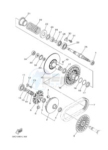 XP500A T-MAX 530 (2PWC) drawing CLUTCH 2