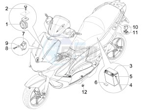 Runner 50 Pure Jet ST drawing Remote control switches - Battery - Horn