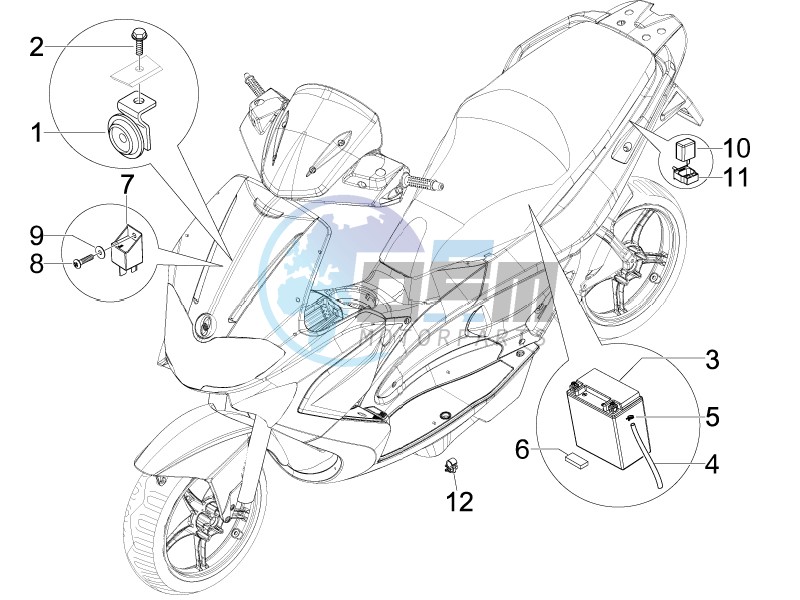 Remote control switches - Battery - Horn