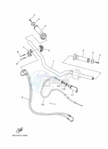 FZN250 (B8H5) drawing STEERING HANDLE & CABLE