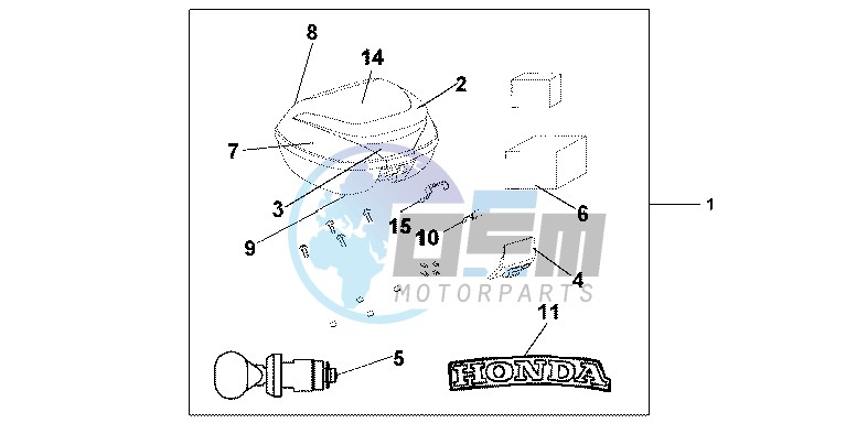 TOP BOX 35L NH A16P PEARL COOL WHITE