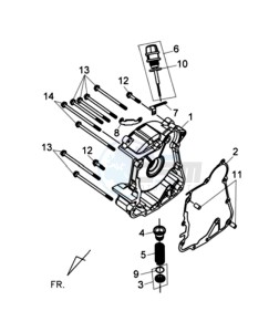 COMBIZ 50 drawing CRANKCASE RIGHT