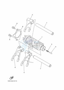 XTZ690 TENERE 700 (BHL9) drawing SHIFT CAM & FORK