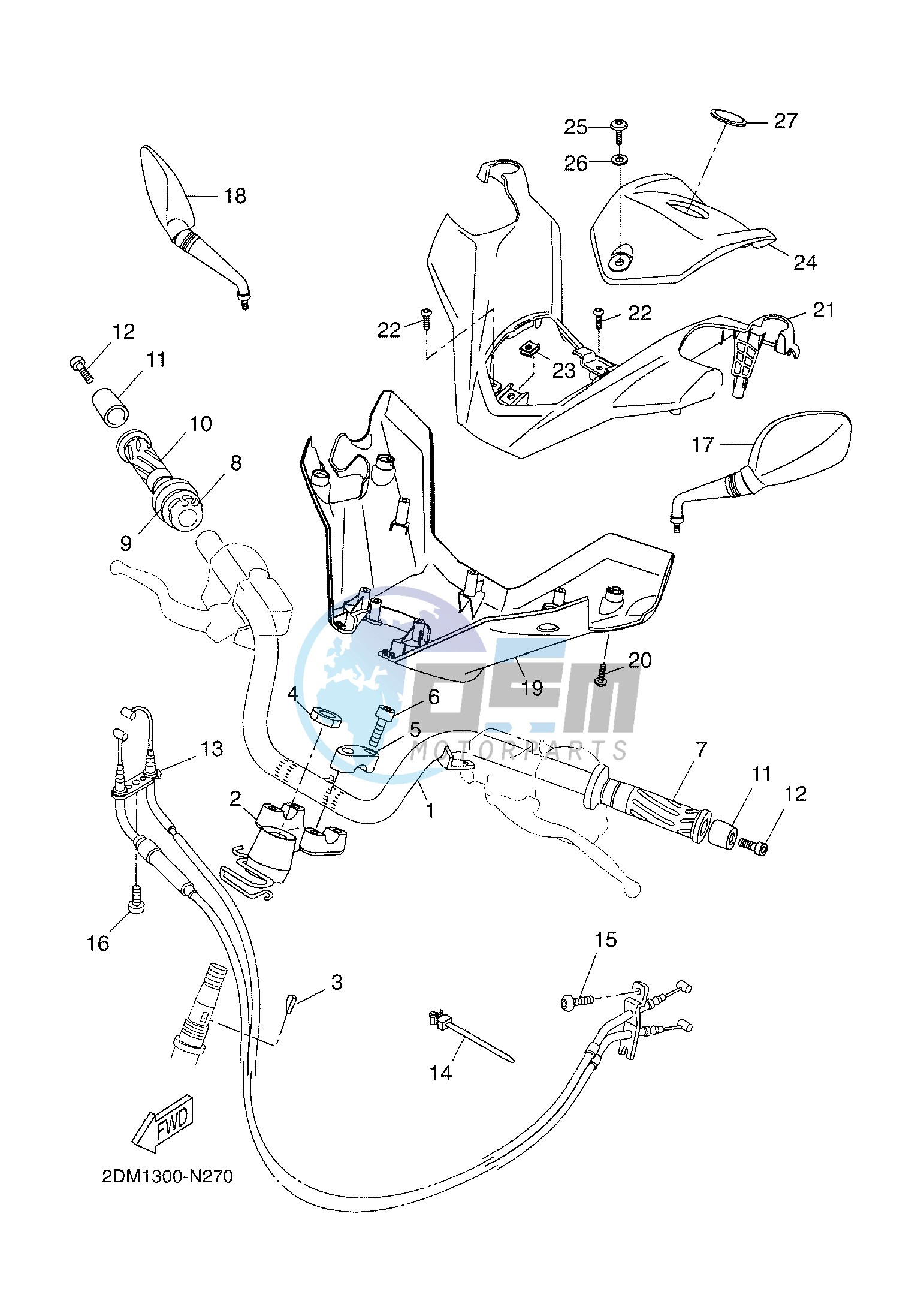 STEERING HANDLE & CABLE