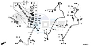 NC750JH Europe Direct - (ED) drawing FR. BRAKE MASTER CYLINDER (NC750JH)