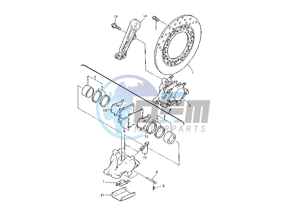 REAR BRAKE CALIPER