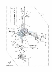 TT-R50E (BEGH) drawing CARBURETOR