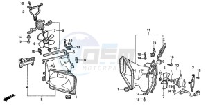 GL1500SE GOLDWING SE drawing COOLING FAN