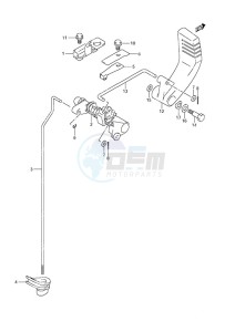 DF 25 V-Twin drawing Clutch Shaft Non-Remote Control