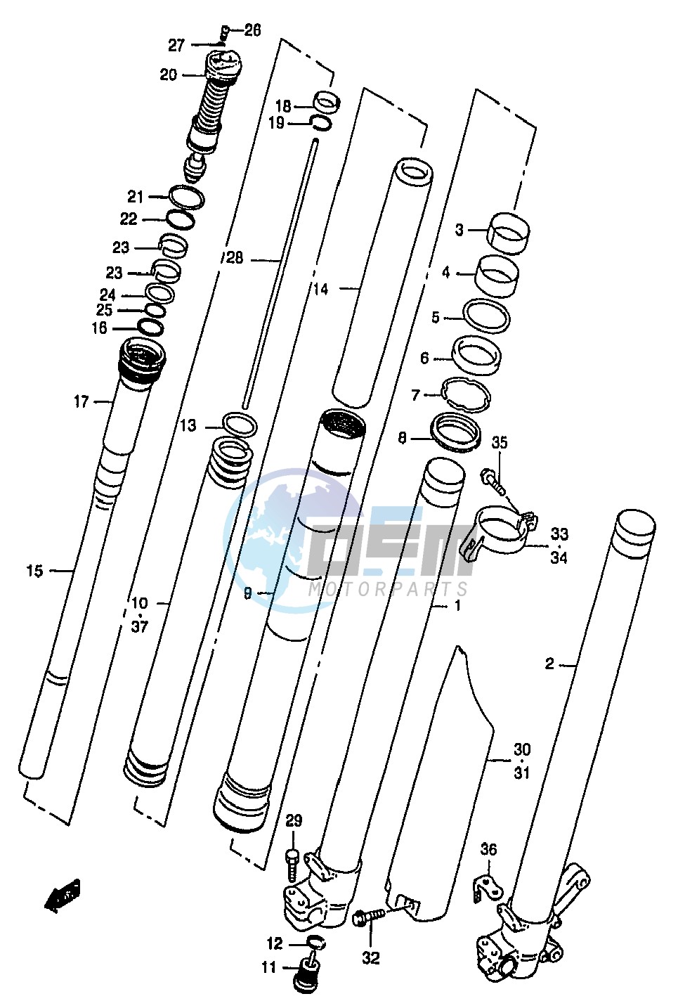 FRONT DAMPER (MODEL X)