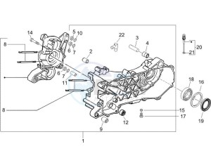 Runner 50 Pure Jet Race drawing Crankcase