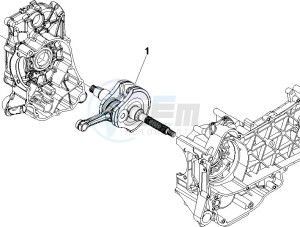 MP3 125 ie Touring drawing Crankshaft