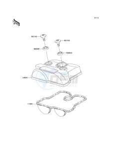 KX 250 T [KX250F] (T8F) T8F drawing CYLINDER HEAD COVER