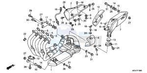 CBR600FC drawing EXHAUST MUFFLER