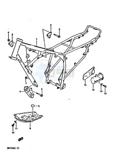 DR125S (E2) drawing FRAME