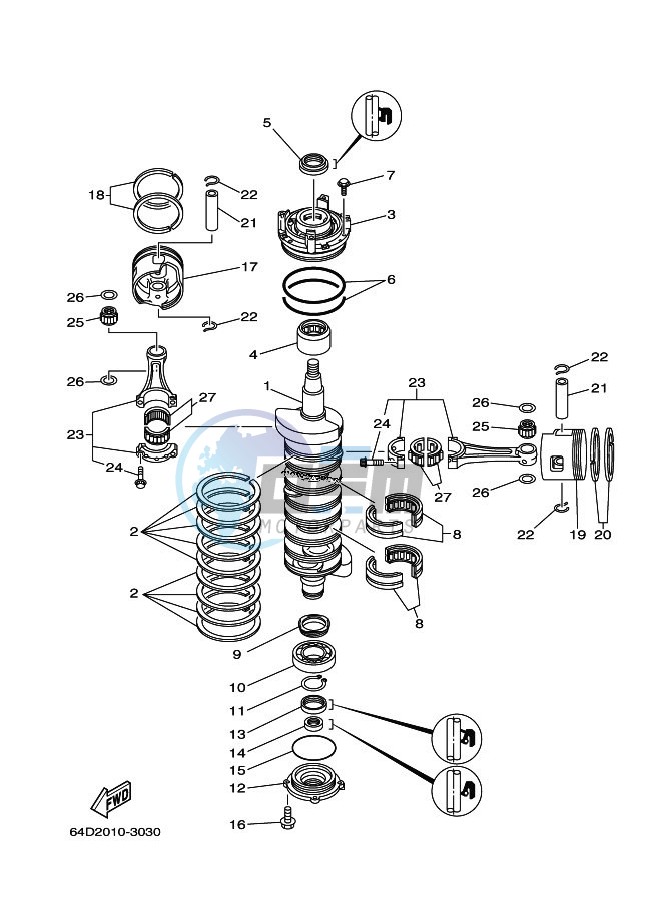 CRANKSHAFT--PISTON