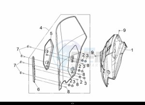 MAXSYM TL 500 (TL47W1-EU) (L9) drawing WIND SCREEN ASSY