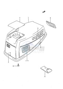 DT 8c drawing Engine Cover (1988)