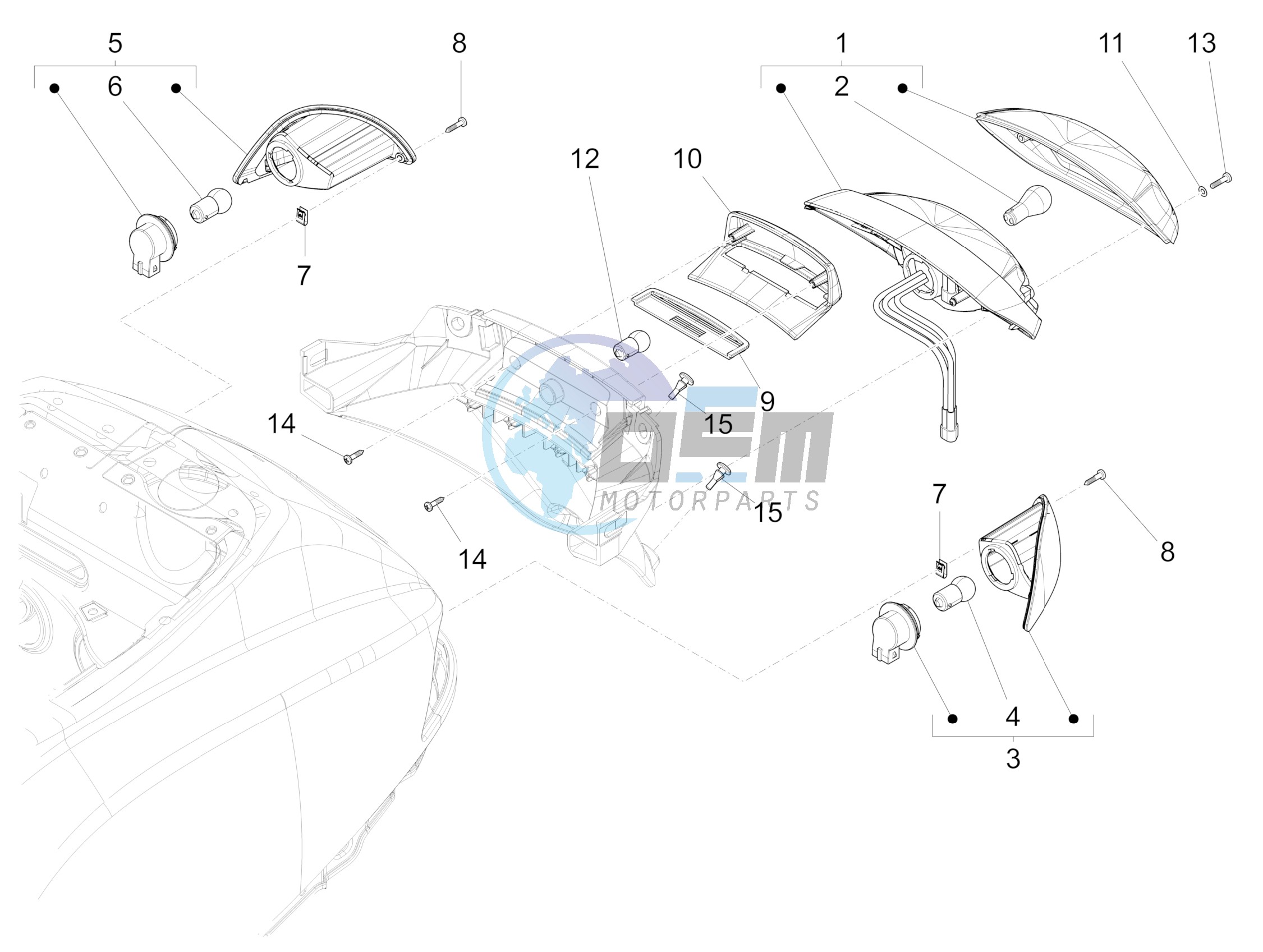 Rear headlamps - Turn signal lamps