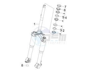 Liberty 200 4t (N15000U01) drawing Fork steering tube - Steering bearing unit