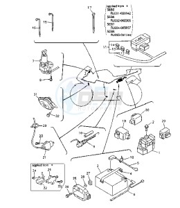 YZF R6 600 drawing BATTERY MY00