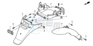 NES125 drawing REAR FENDER