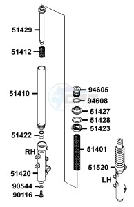 NEW DINK 50 Netherlands drawing Separated Parts Of FrFork