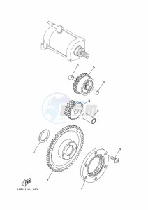 YFM700FWBD YFM70KPXK (B5K3) drawing STARTER CLUTCH