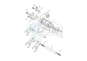 TDM 900 drawing SHIFT CAM-FORK