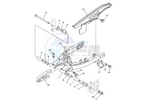 TW 125 drawing REAR ARM