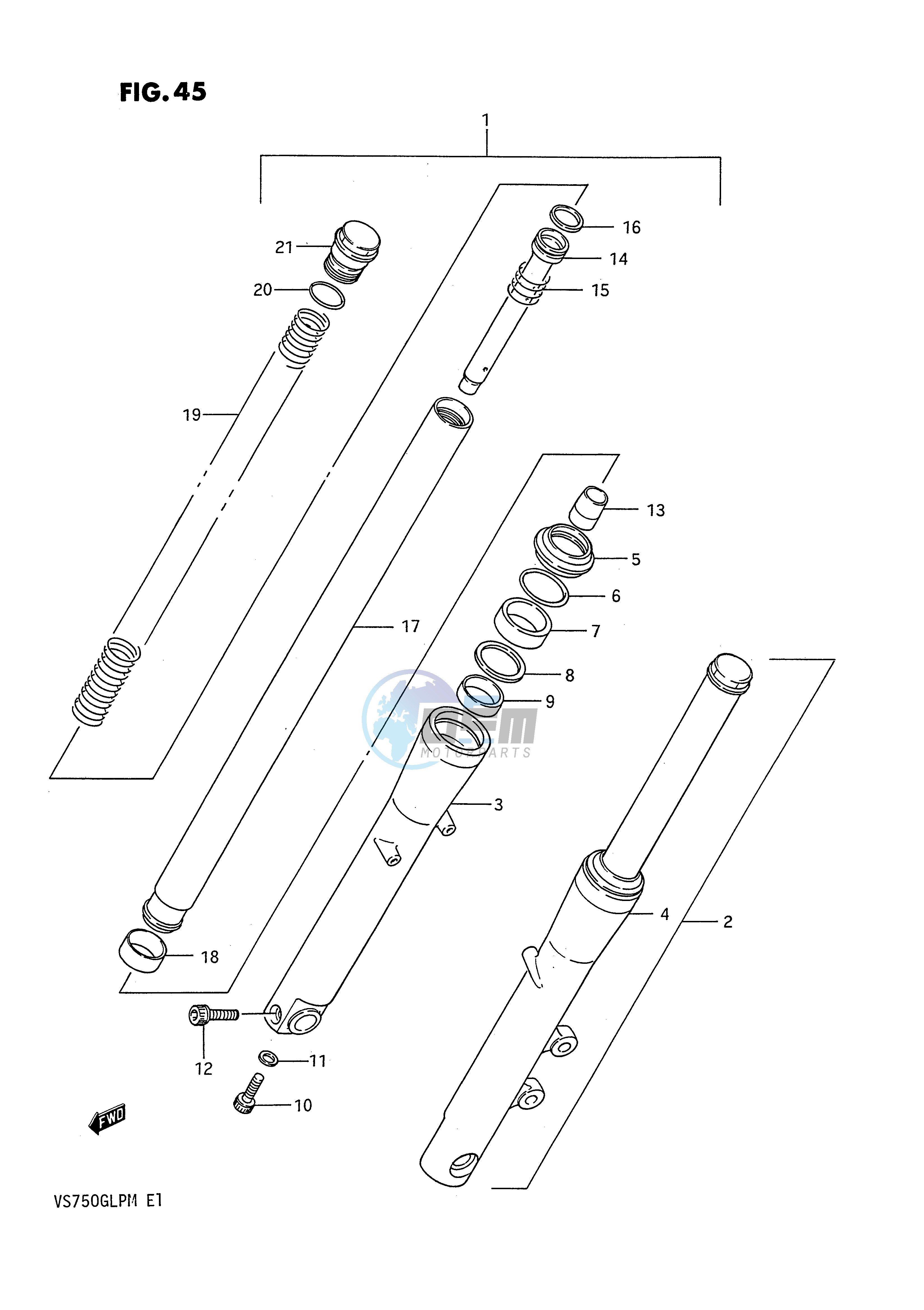 FRONT FORK (MODEL F G)