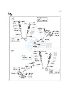 KVF650_4X4 KVF650FCS EU GB drawing Valve(s)