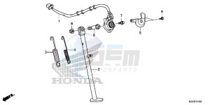 CRF250LD CRF250L UK - (E) drawing STAND